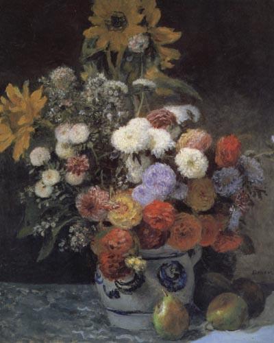Pierre Renoir Mixed Flowers in an Earthenware Pot Sweden oil painting art